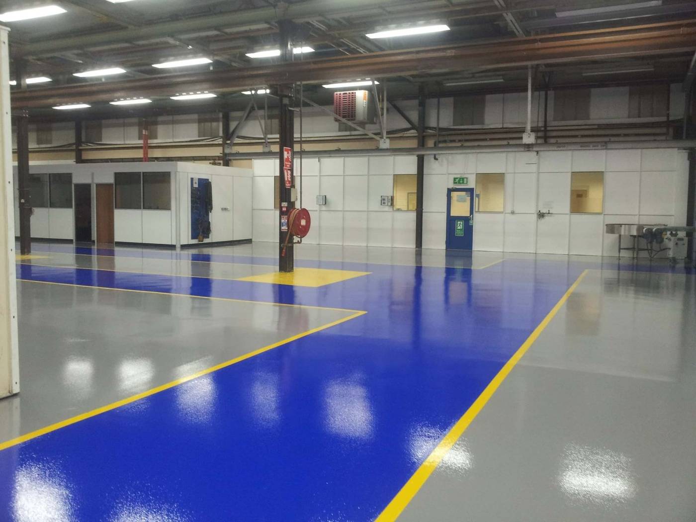 Finished industrial epoxy floor by Concrete Doctor